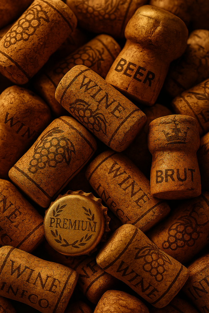 Wiele korków po winie