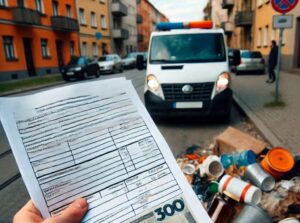 mandat za nielegalne wyrzucanie śmieci