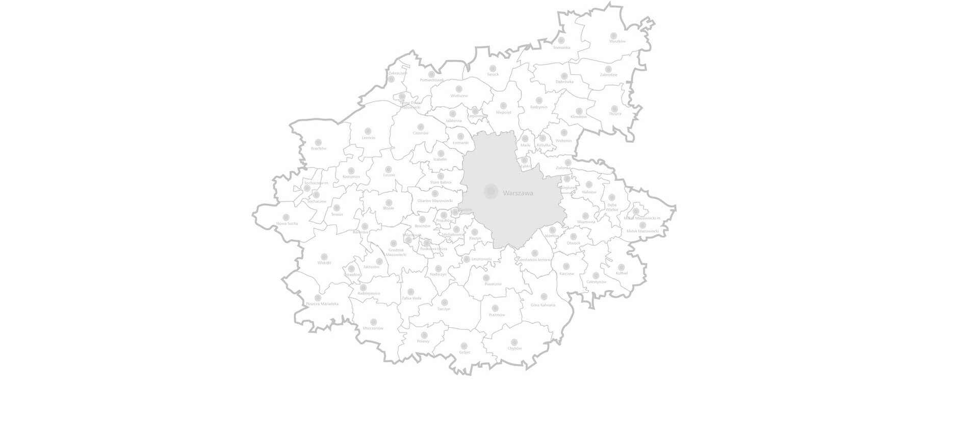 Mapa Warszawy Gruzwóz